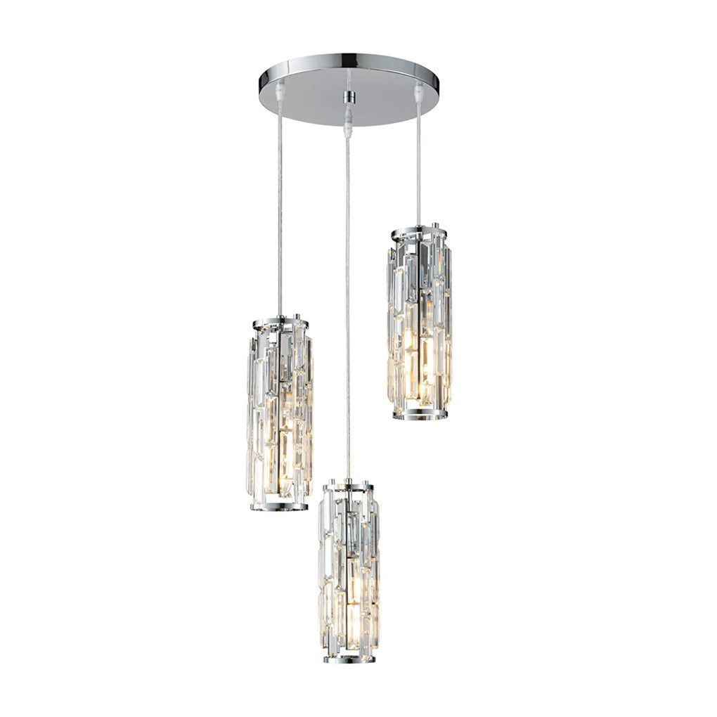 Mini Crystal Island Pendant Light - Creative Art Ceiling Fixture for Modern Spaces