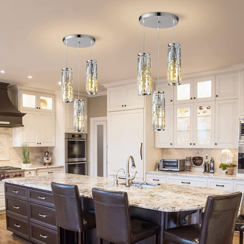 Mini Crystal Pendant Light - Creative Art Island Ceiling Fixture