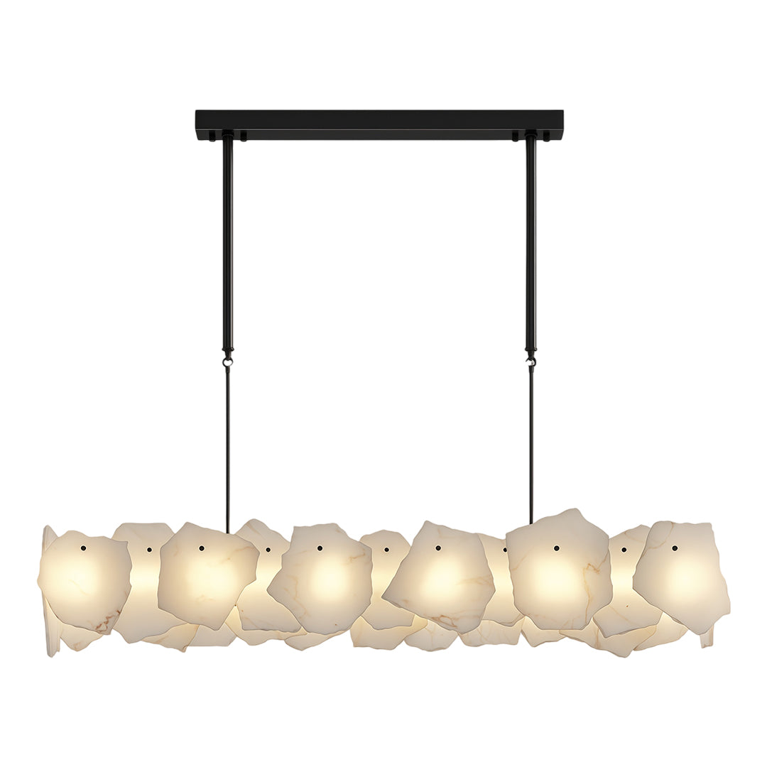 Modern LED Cloud Stone Copper Chandelier Ceiling Light