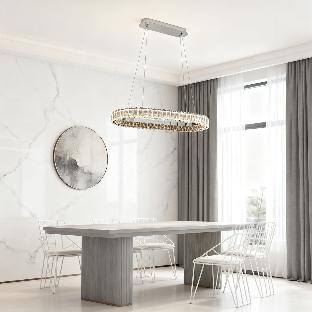 Circle Chandelier Minimalist Luxury Ceiling Light Ring