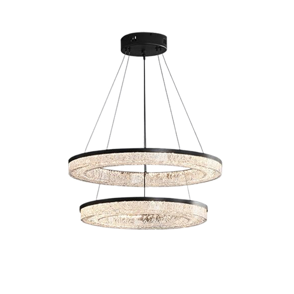Circle Pendant Light Luxury Ring Chandelier Art Decor