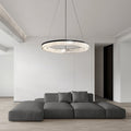 Circle Pendant Light Luxury Ring Chandelier Art Decor