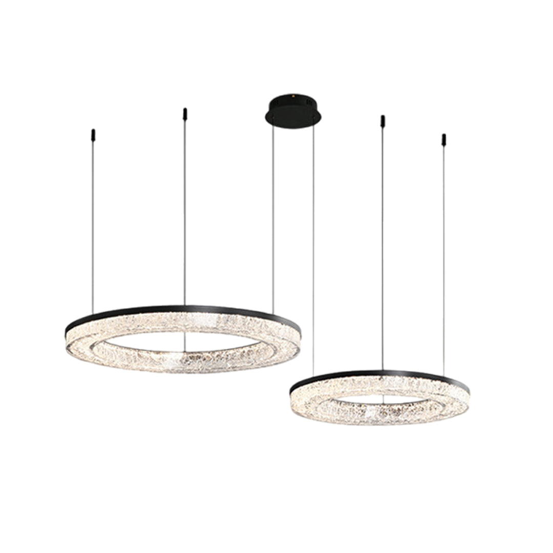 Circle Pendant Light Luxury Ring Chandelier Art Decor