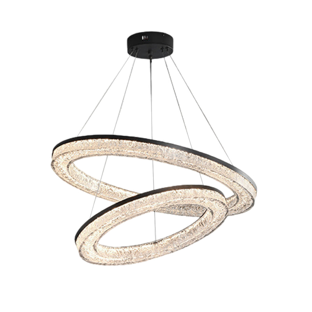 Circle Pendant Light Luxury Ring Chandelier Art Decor