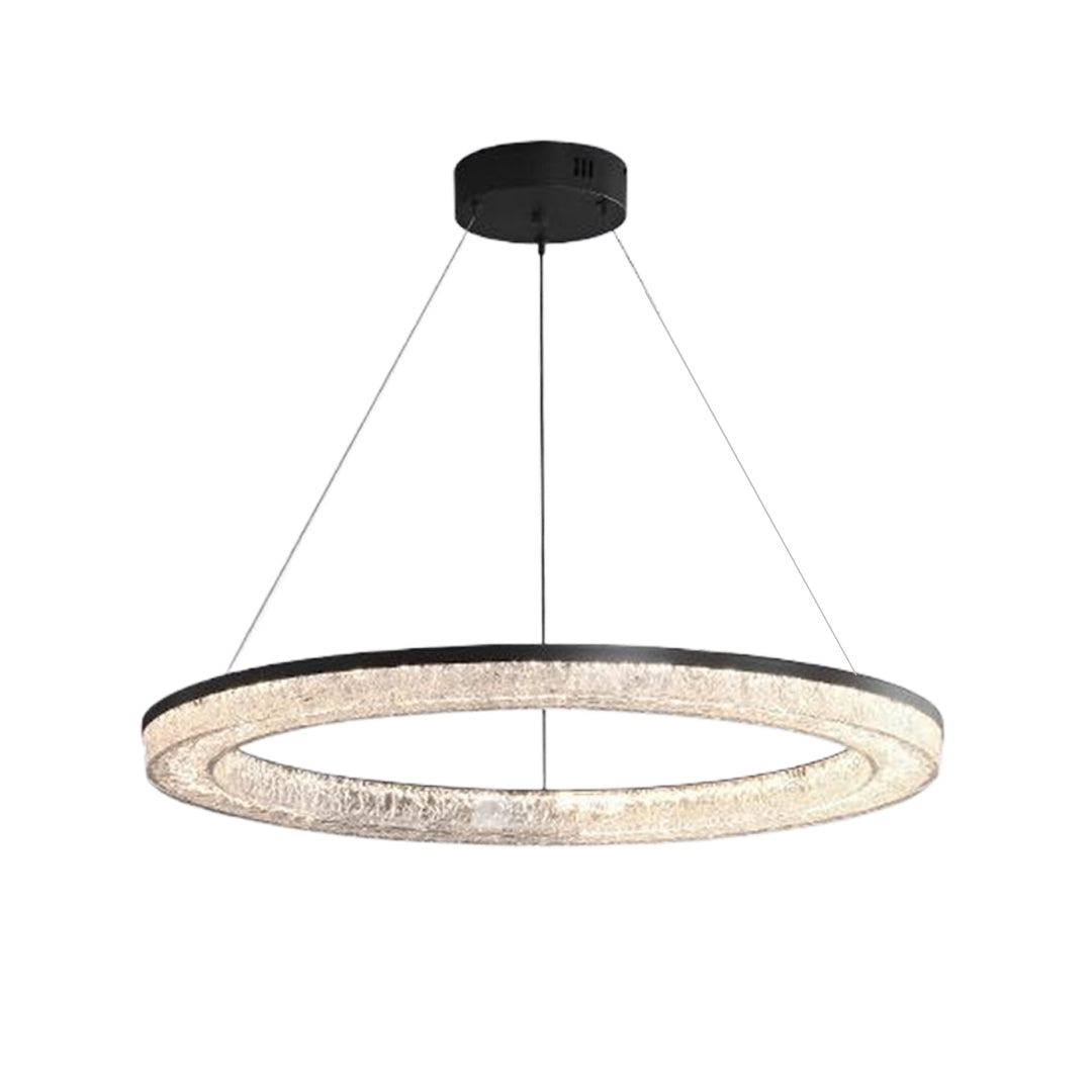 Circle Pendant Light Luxury Ring Chandelier Art Decor