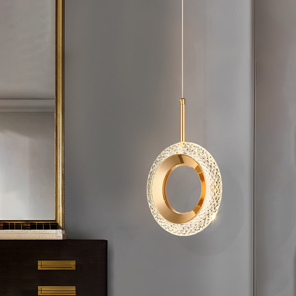 Unique Minimalist LED Pendant Light - Modern Metal Ceiling Fixture