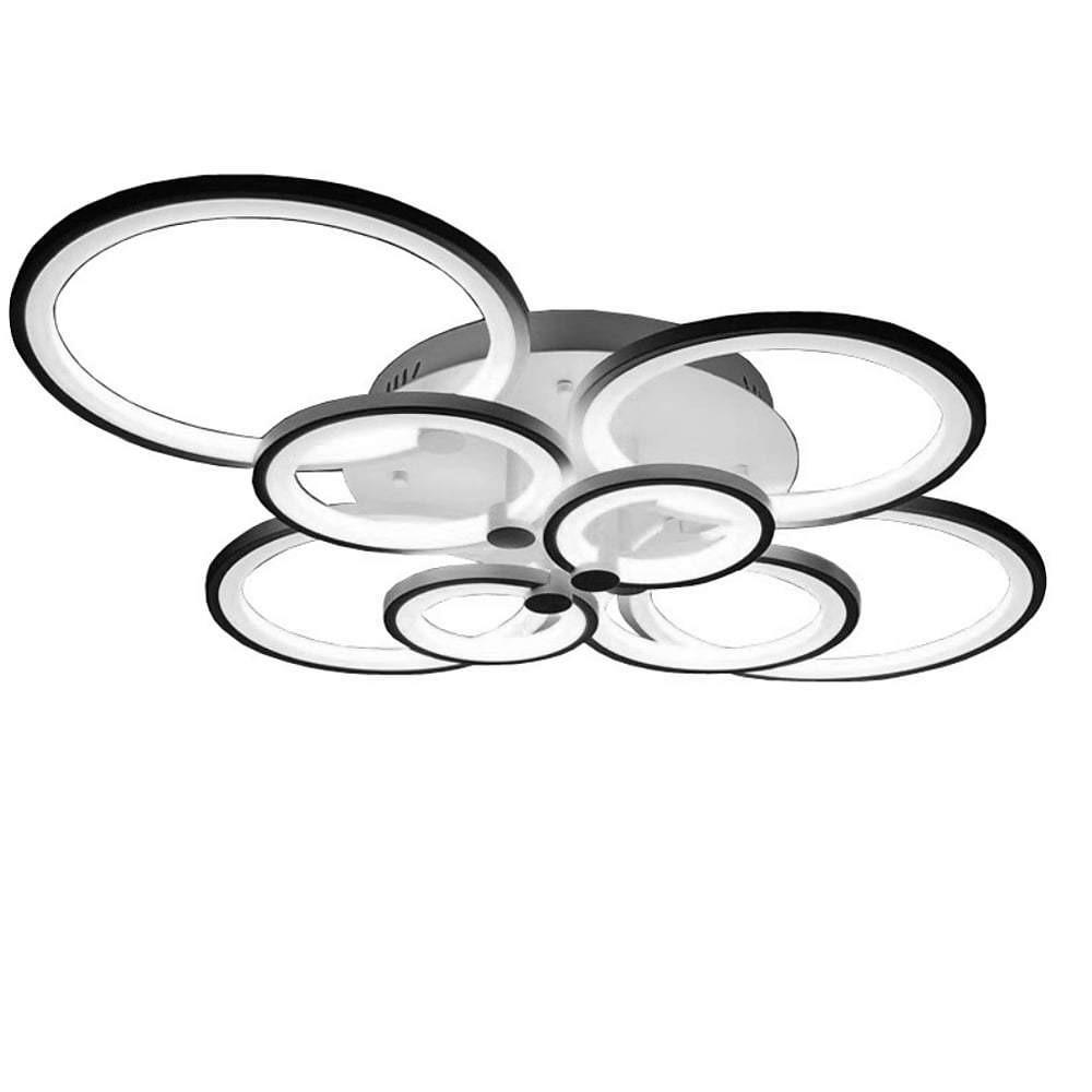 Elegant Overlapping Rings Ceiling Light - Unique Multi Ring LED Lamp