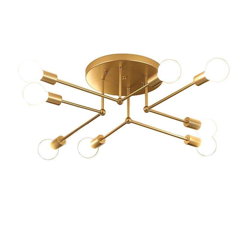 8-Light Modern Sputnik Chandelier | LED Ceiling Pendant Lighting