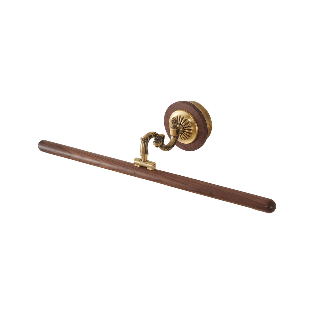 Copper Bathroom Vanity Bar Light Fixture LED Walnut Design Modern Rustic Lighting Home Decor Elegant Vanity Lighting Industrial Style Bathroom Lighting Energy-Efficient LED Light Source Stylish Home Improvement Fixture Copper Finish Wall Sconce Bathroom L