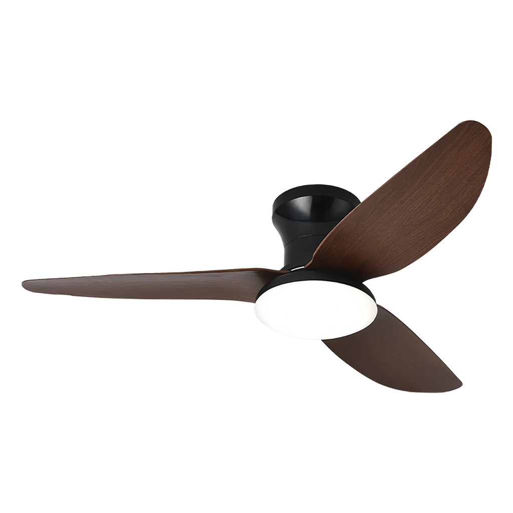 Modern 3-Blade Ceiling Fan with Remote and Dimmer Light, Quiet Operation