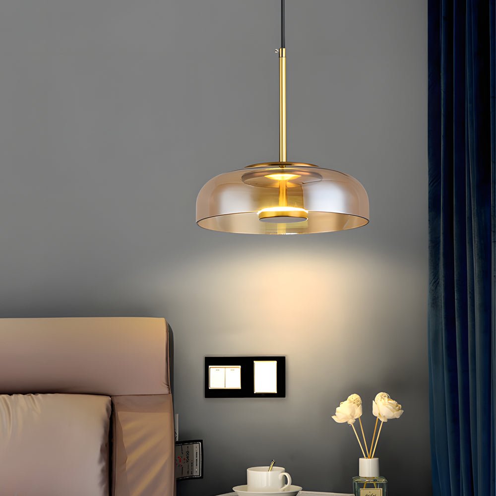 Classic Glass Pendant Lamp - Nordic LED Hanging Light