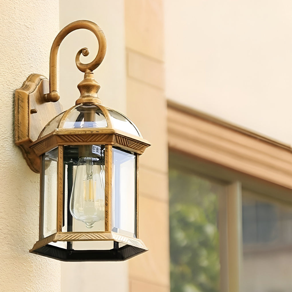 Vintage Waterproof Outdoor Wall Lantern - Classic Design Decorative Light