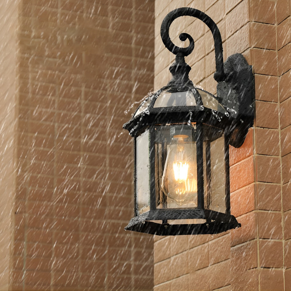 Vintage Waterproof Outdoor Wall Lantern - Classic Design Decorative Light