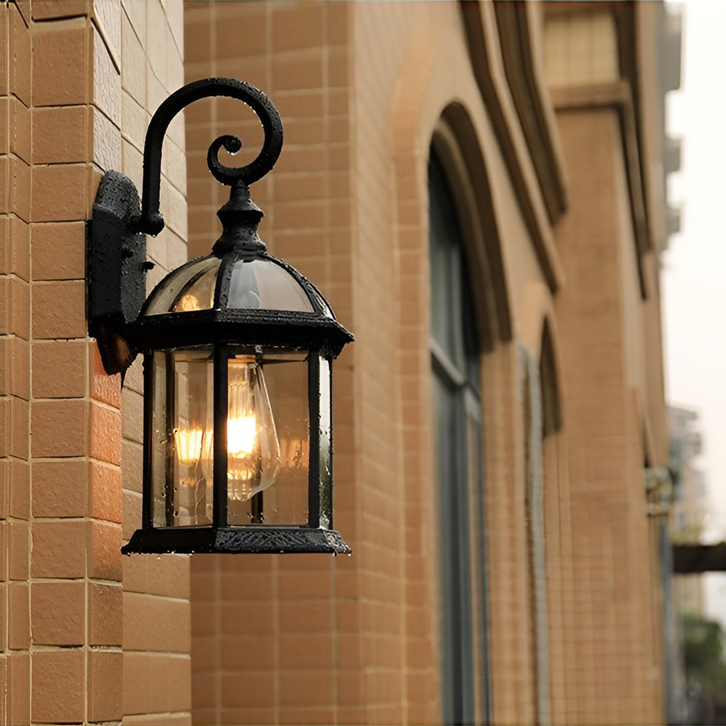 Vintage Waterproof Outdoor Wall Lantern - Classic Design Decorative Light