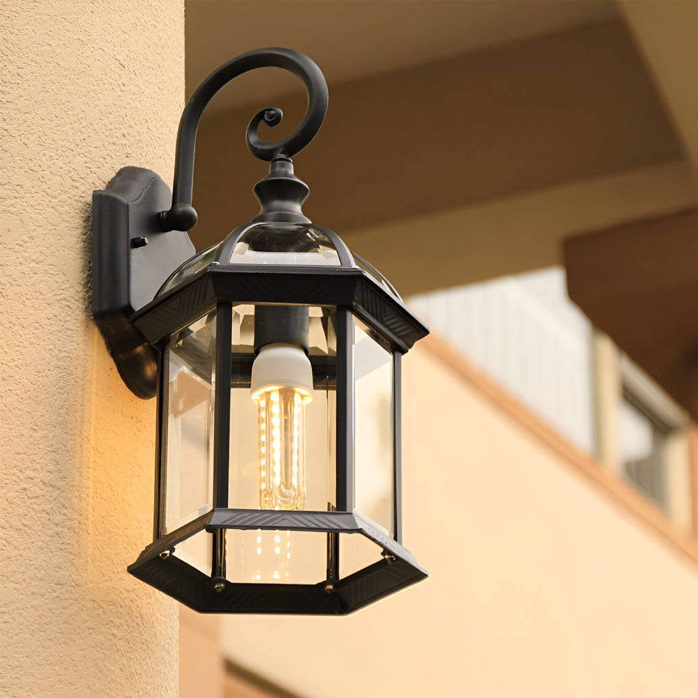 Vintage Waterproof Outdoor Wall Lantern - Classic Design Decorative Light