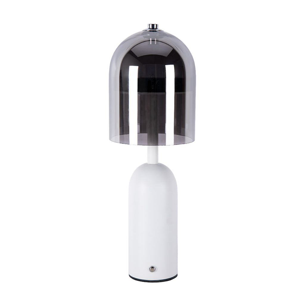 Italian Minimalist Glass Shade Table Lamp - Elegant Ambient Light for Home Decor