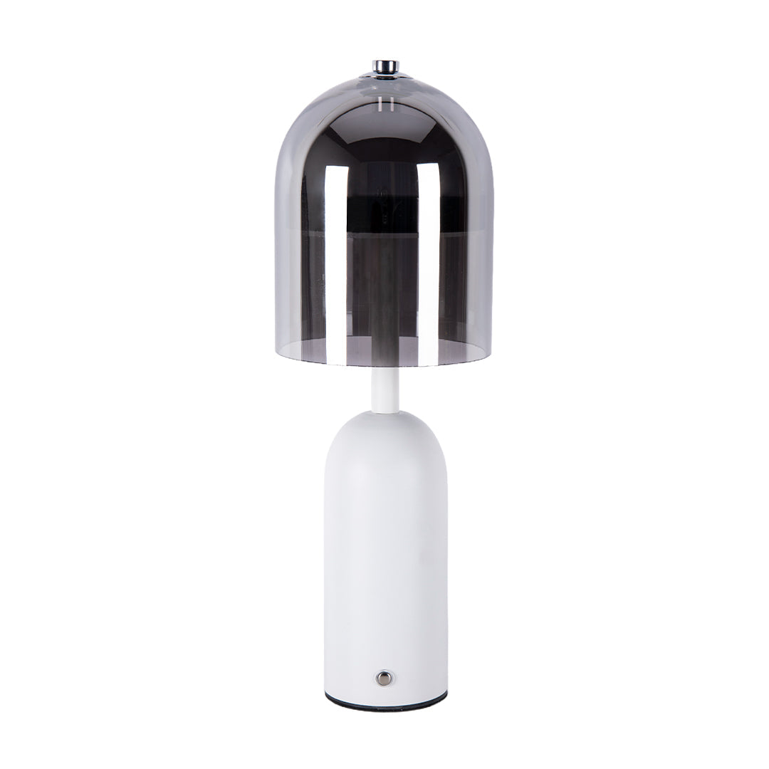 Italian Minimalist Glass Shade Table Lamp - Elegant Ambient Light for Home Decor