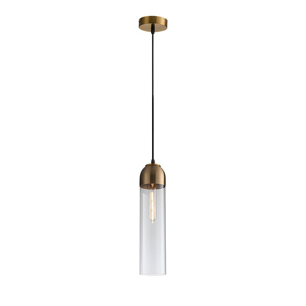 Nordic Simple Tube Glass Pendant Light Chandelier