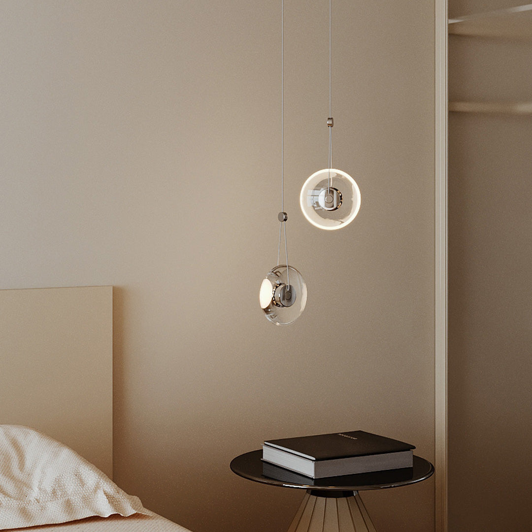 Clear Pendant Light Modern Minimalist Ceiling Fixture