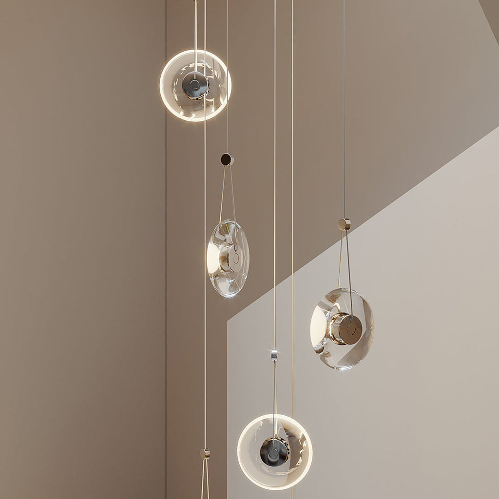 Clear Pendant Light Modern Minimalist Ceiling Fixture