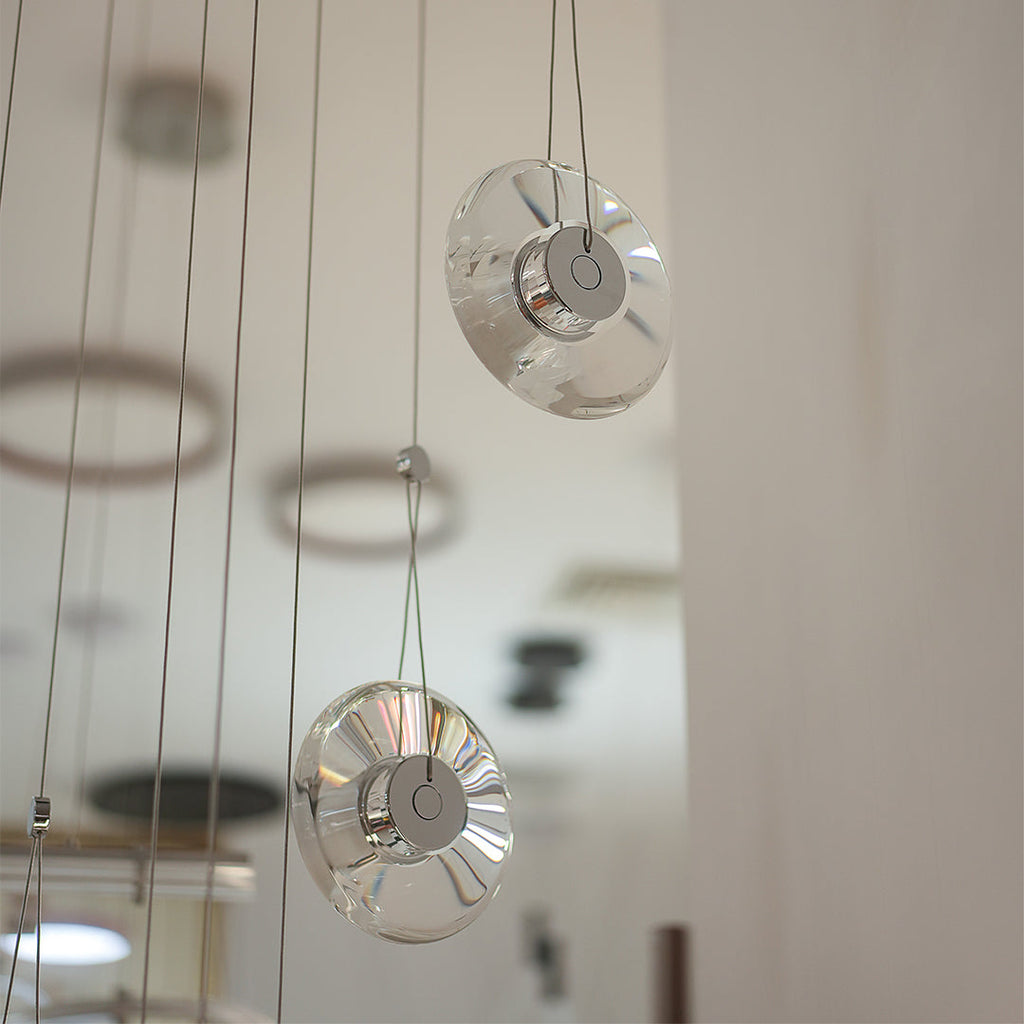 Clear Pendant Light Modern Minimalist Ceiling Fixture
