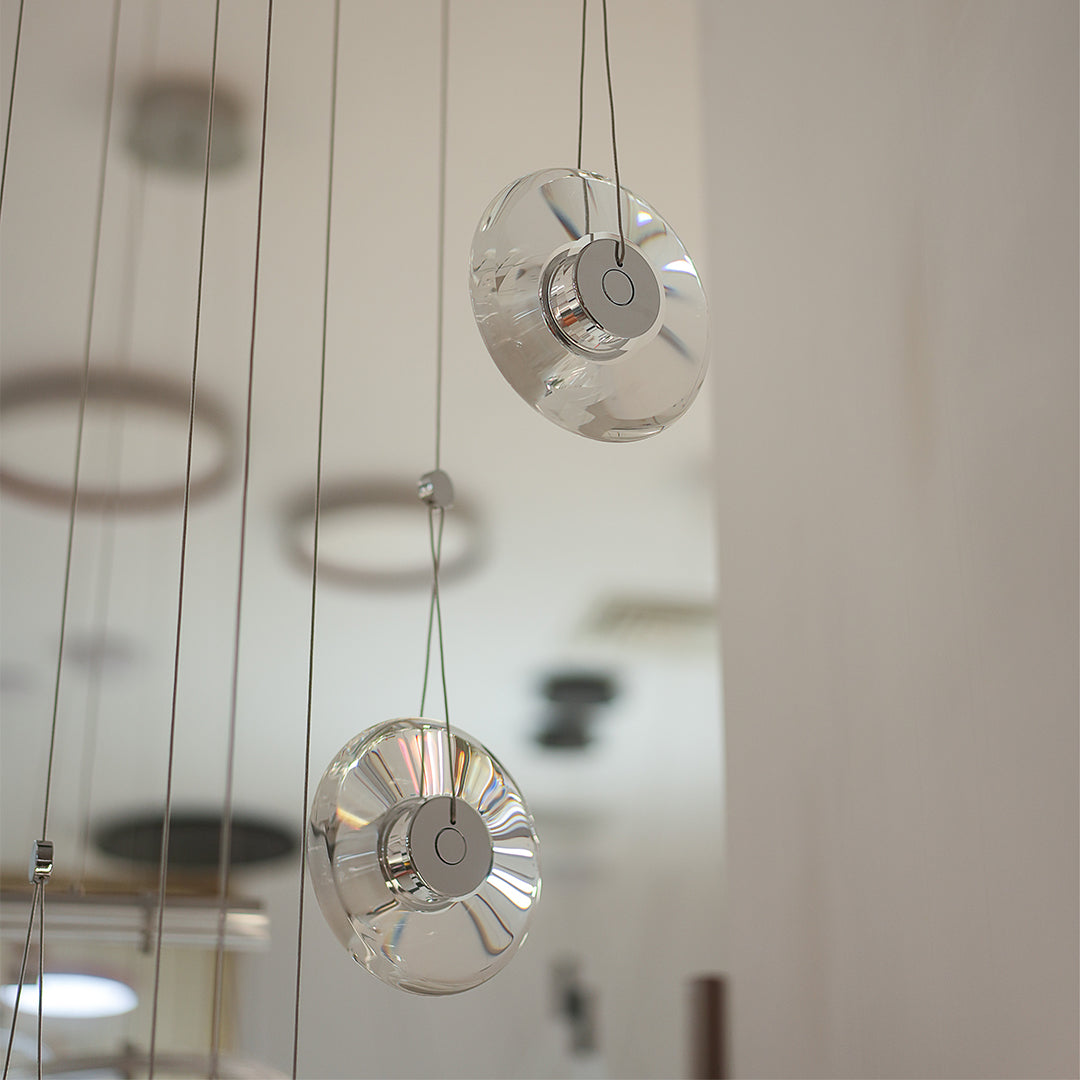 Clear Pendant Light Modern Minimalist Ceiling Fixture