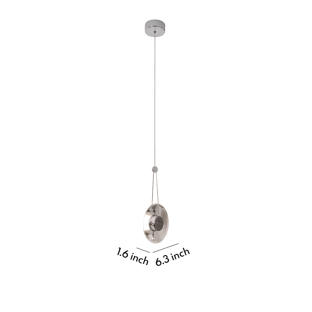 Clear Pendant Light Modern Minimalist Ceiling Fixture