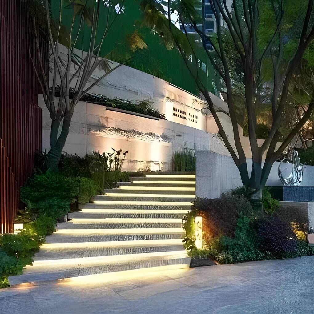 Modern Waterproof Outdoor LED Step Light - Flexible Landscape Lighting