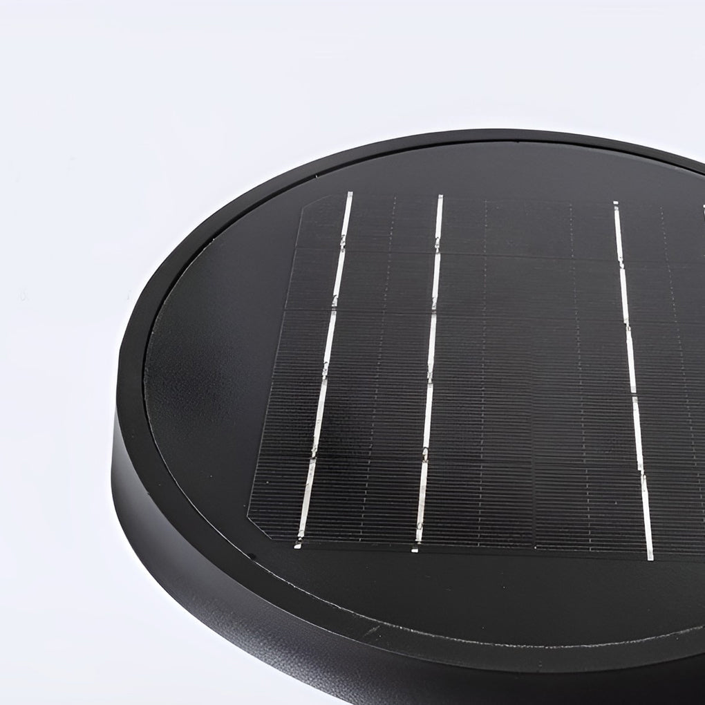Modern Black LED Bollard Landscape Light - Cylindrical Design for Outdoor Illumination