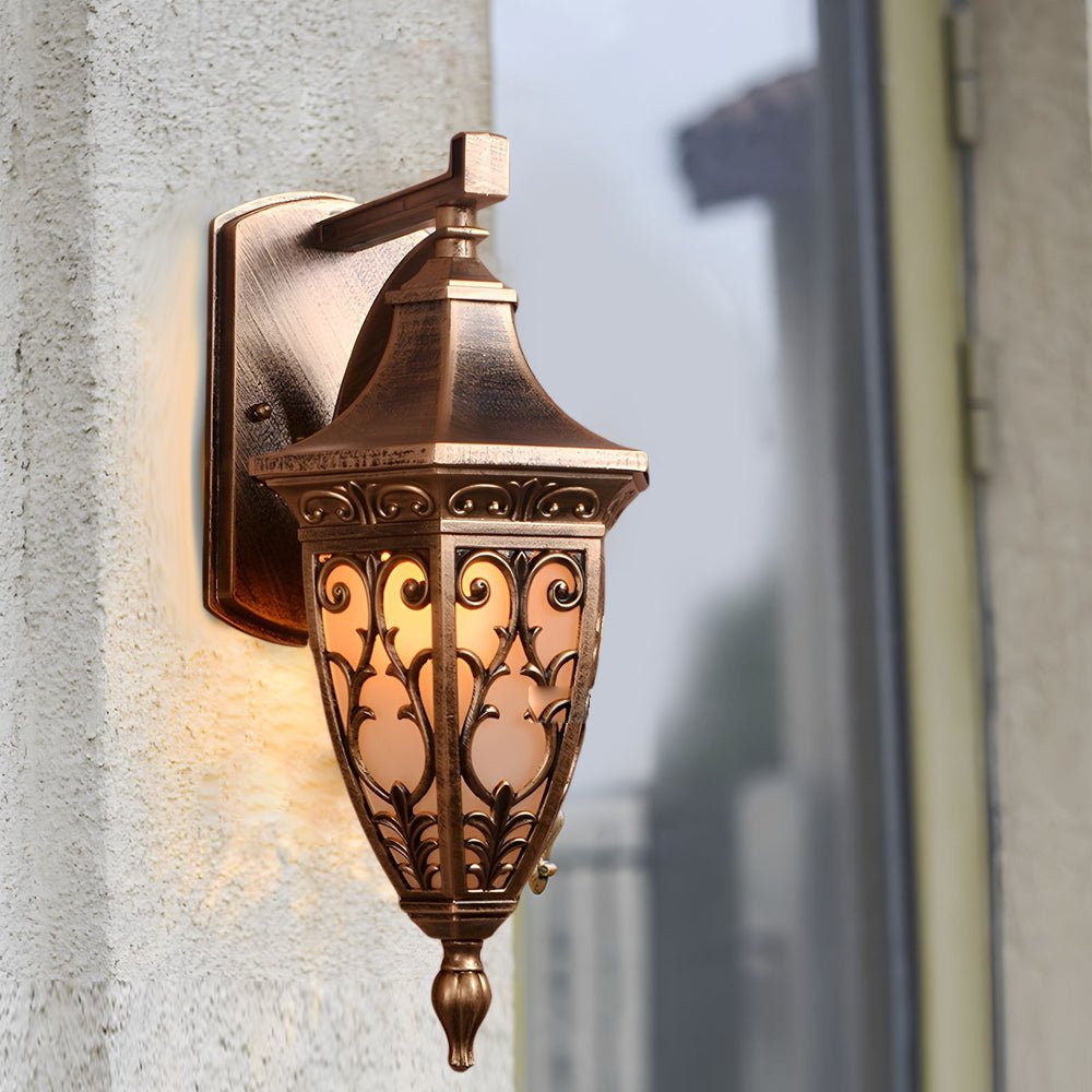 Antique Art Deco Outdoor Wall Sconces Retro Lantern