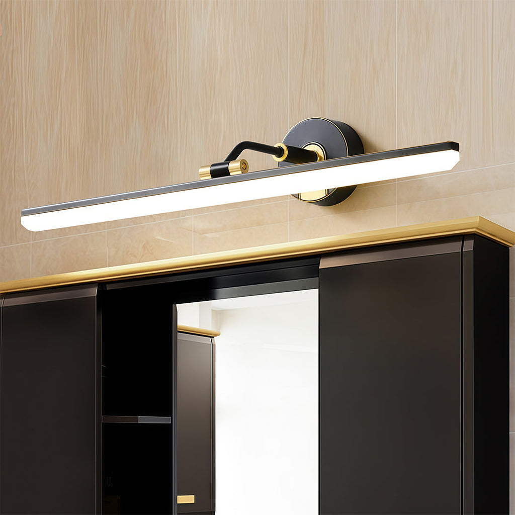 Bathroom Vanity LED Light Waterproof Mirror Light American Linear Design Fixture for Modern Bathrooms, Energy-Efficient, Dimmable Lighting, Sleek and Stylish, Perfect for Makeup and Grooming, Easy to Install, Wall-Mounted Light Fixture