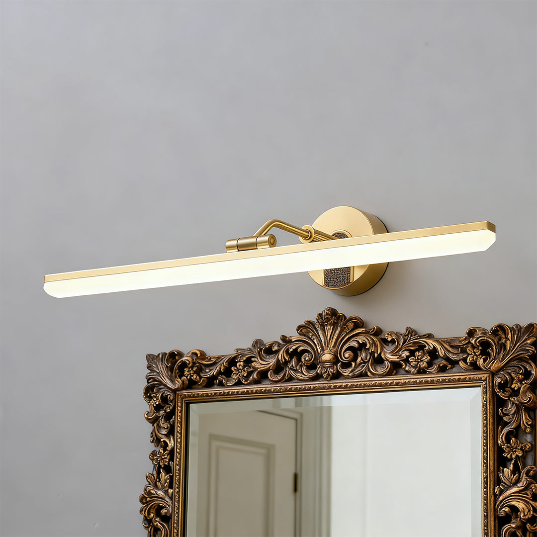 Bathroom Vanity LED Light Waterproof Mirror Light American Linear Design Fixture for Modern Bathrooms, Energy-Efficient, Dimmable Lighting, Sleek and Stylish, Perfect for Makeup and Grooming, Easy to Install, Wall-Mounted Light Fixture