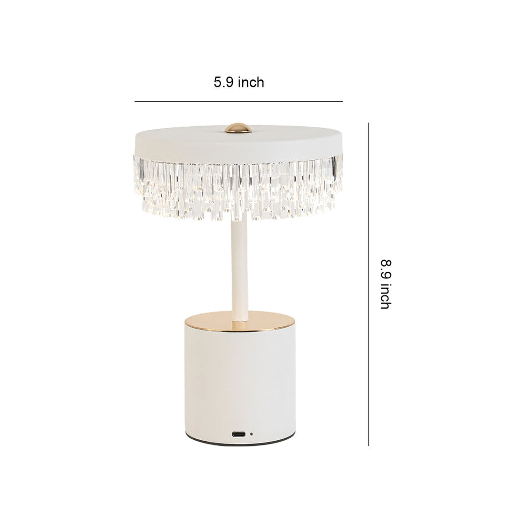 Fringe Minimalist USB Charging Table Lamp - Creative Design Lighting for Modern Spaces