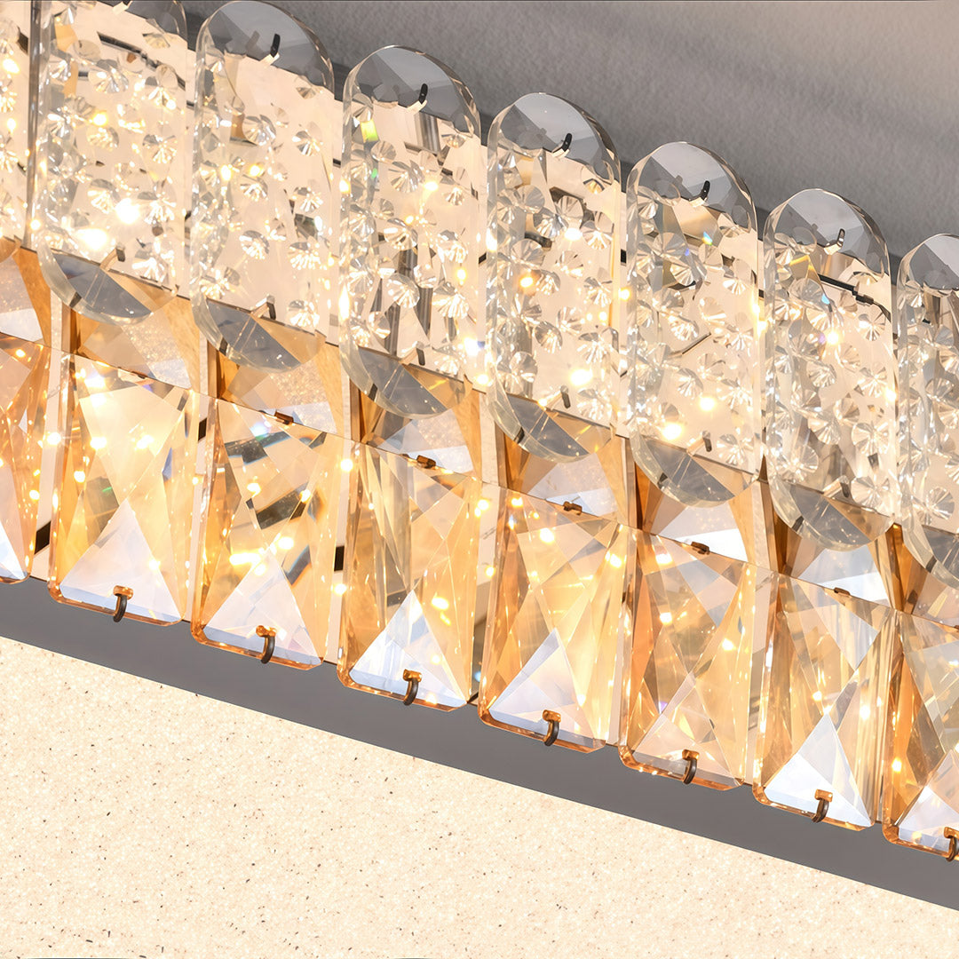 Modern Luxury Crystal LED Flush Mount Ceiling Light