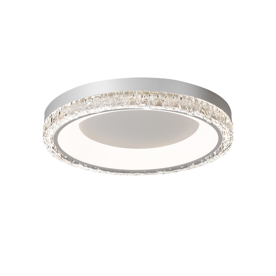 White Flush Mount Ceiling Light - Italian Round Minimalist Lamp