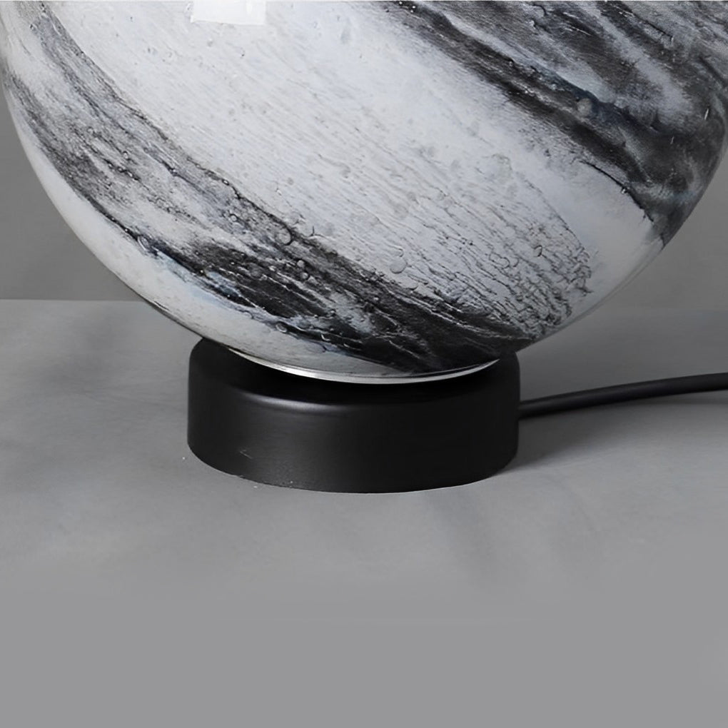 Globe Pillar Light Modern Planetary Design Fence Lamp - Outdoor Decorative Lighting, Garden Luminaire, Solar-Powered, Eco-Friendly, Elegant Illumination for Patios and Walkways