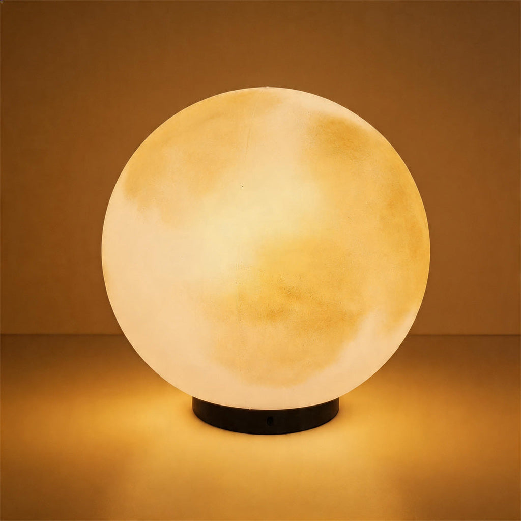 Moon Pillar Lights Waterproof LED Resin Lamp - Modern Decorative Lighting for Home & Garden