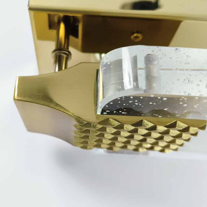 Luxury Modern LED Linear Crystal Wall Light for Living Room