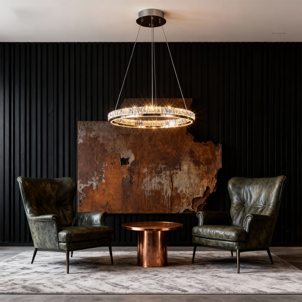 Luxury Modern Crystal Ring Chandelier Ceiling Light