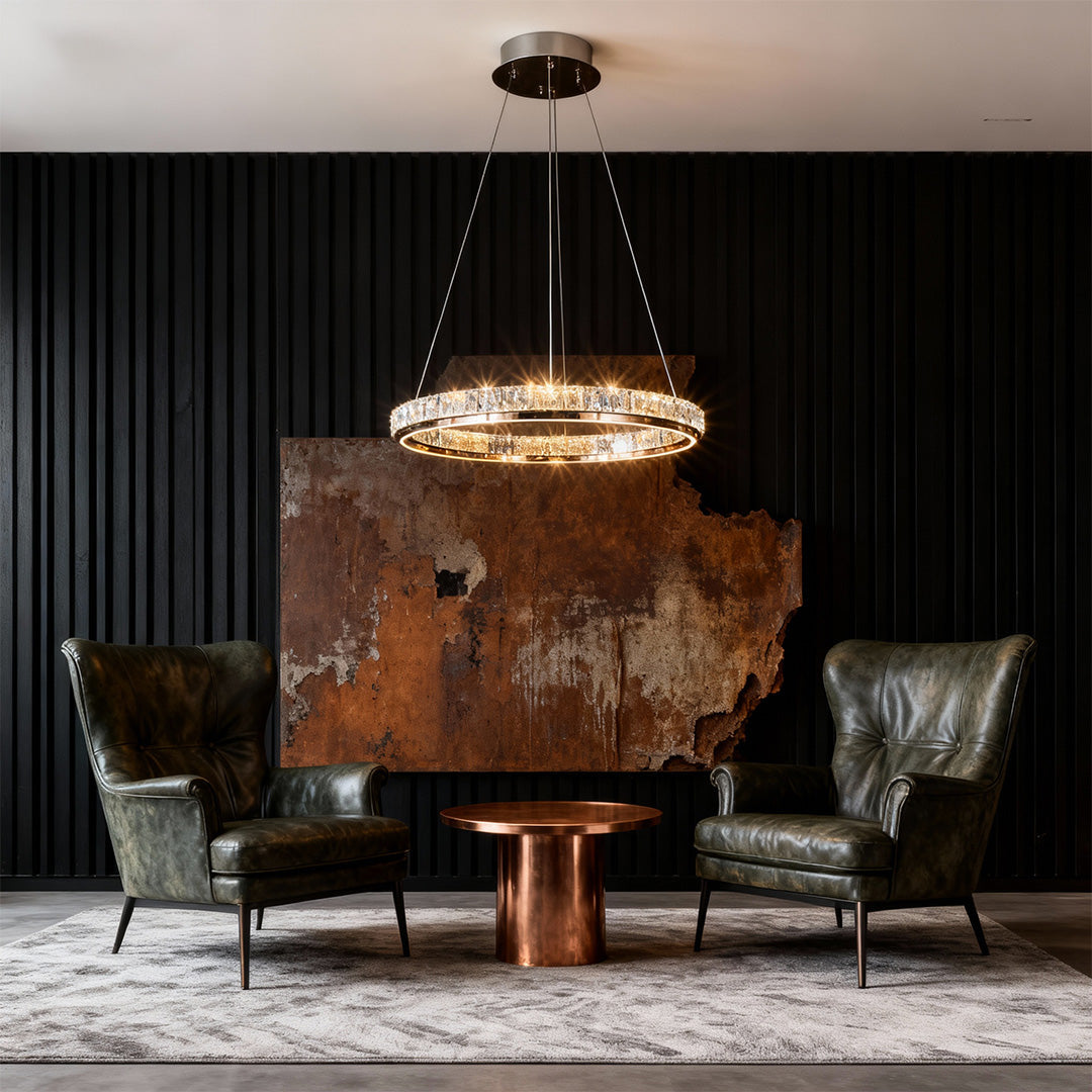 Luxury Modern Crystal Ring Chandelier Ceiling Light