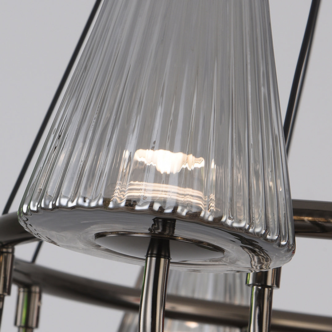 Branch LED Suspension Chandelier - Modern Glass Ceiling Light Fixture