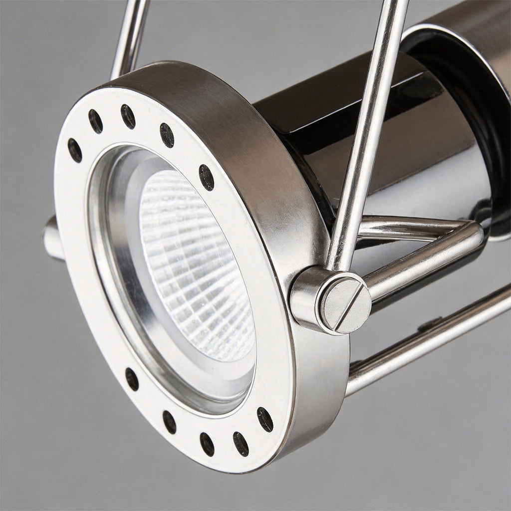 Industrial Wall Light - Silver Die-Cast Aluminum Lamp for Modern Decor