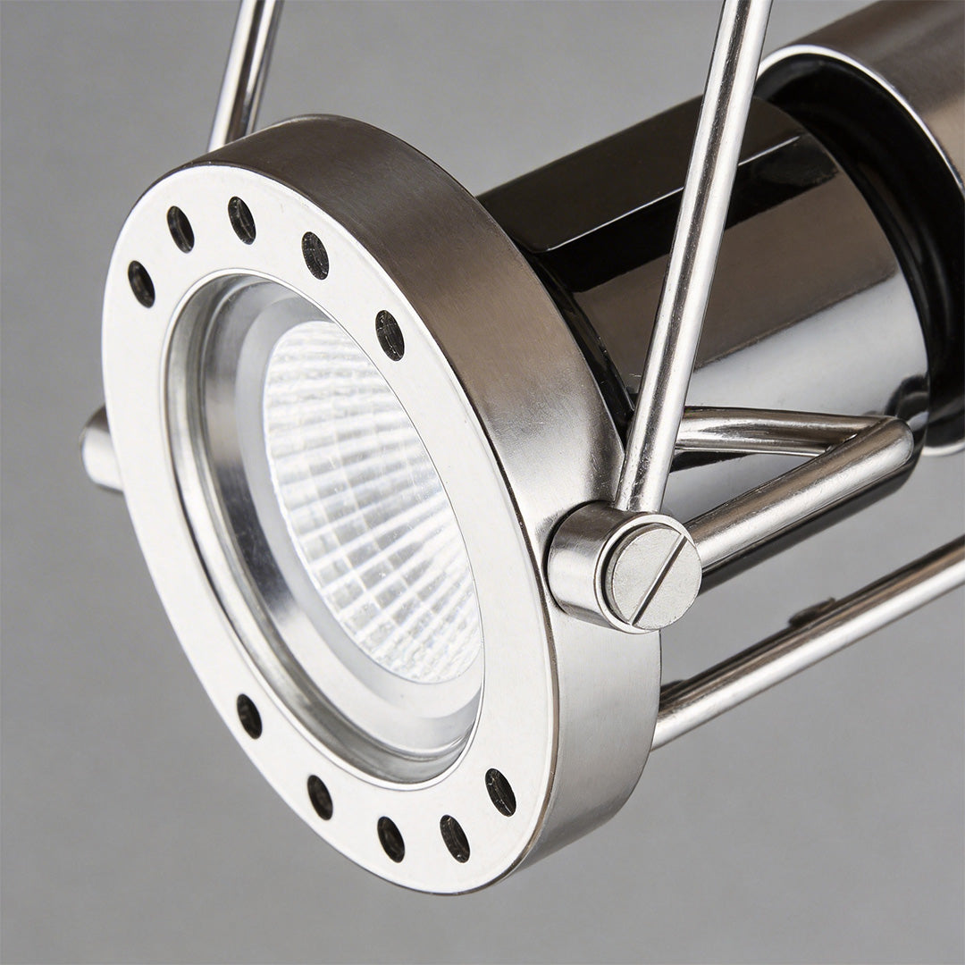 Industrial Wall Light - Silver Die-Cast Aluminum Lamp for Modern Decor