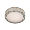 Modern Gold Flush Mount LED Round Crystal Light