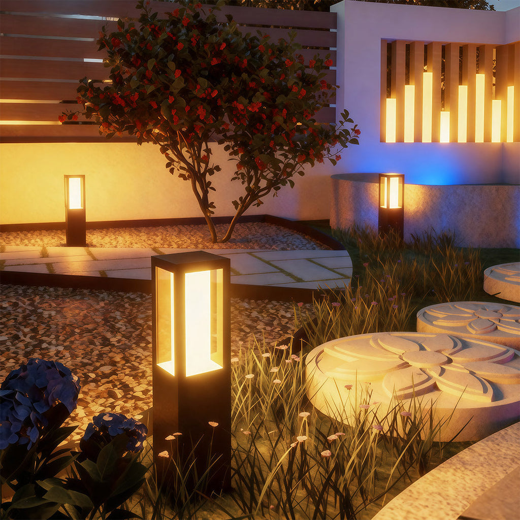 Path Bollard Lights Outdoor Waterproof Landscape Lighting