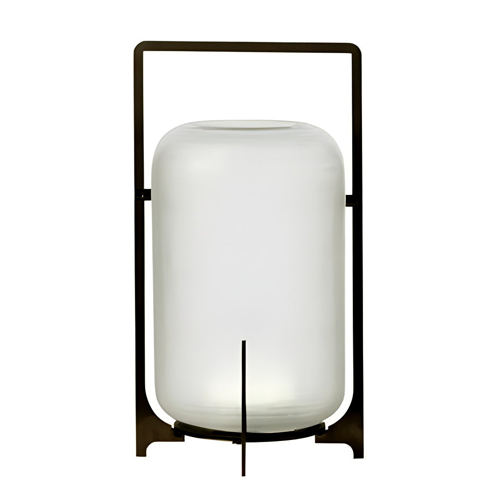 Outdoor Modern Handle Lantern - Waterproof LED Light for Patio & Garden