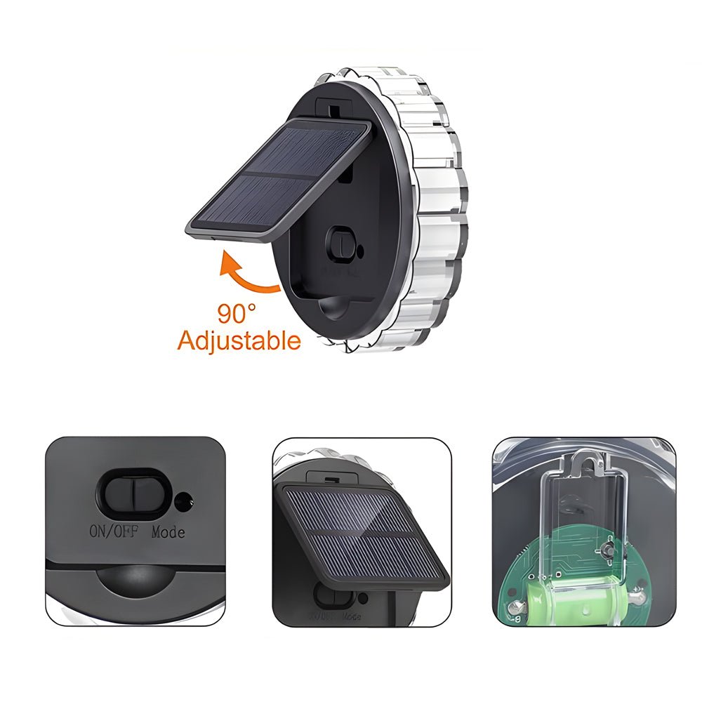 Outdoor Solar Petal Wall Lamp - Garden Lighting Solution