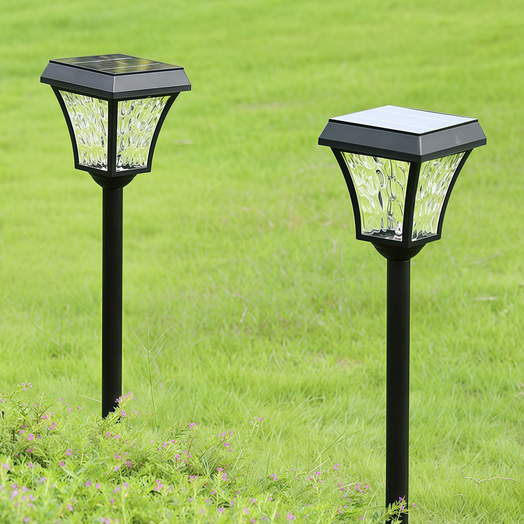 Title: Waterproof Solar Path Lights - Stylish Outdoor Lighting

Description: Illuminate your garden, pathway, or driveway with our Waterproof Solar Path Lights. These energy-efficient outdoor solar lights feature durable, weather-resistant construction fo