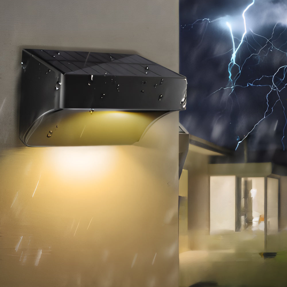 Solar Outdoor Wall Lights – Dusk to Dawn Waterproof Ambient Minimalist Lighting