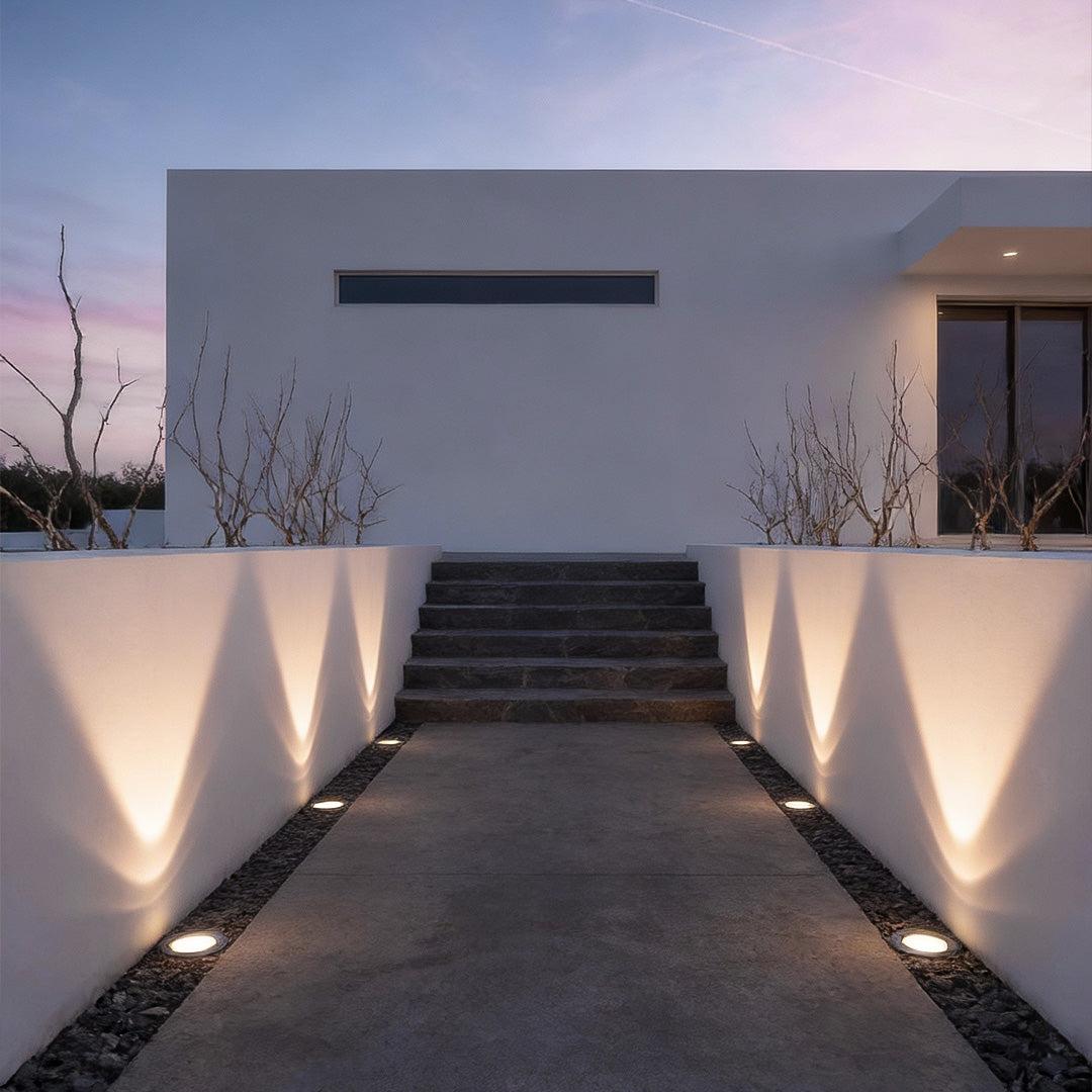 Recessed Solar LED Metal Well Light for Outdoor Landscape Lighting